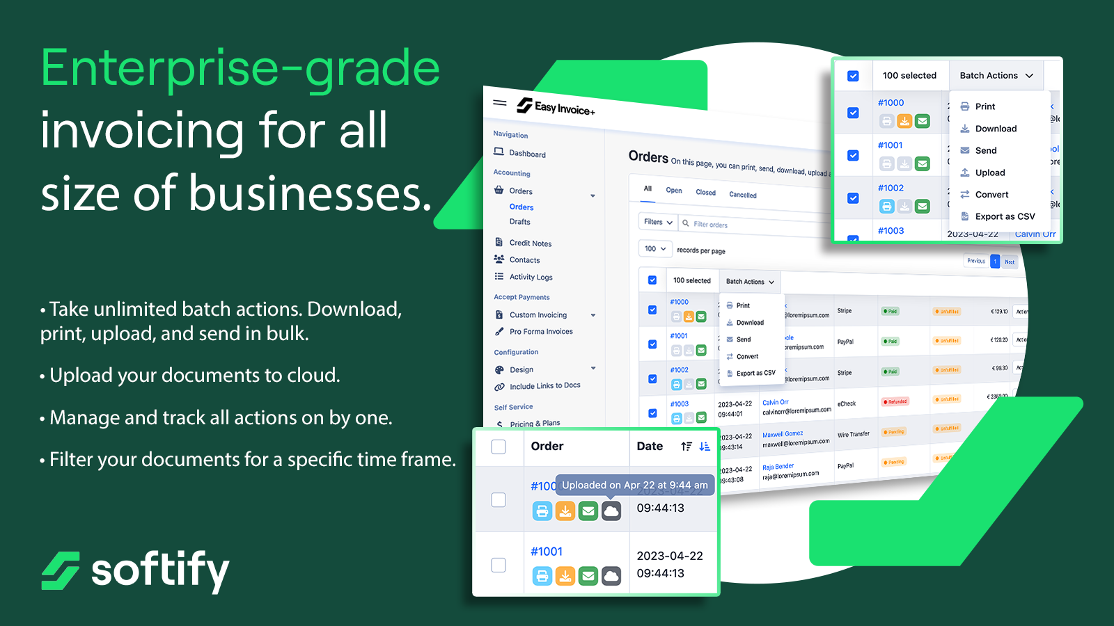 Fifth Screenshot of Easy Invoice+ for Shopify.