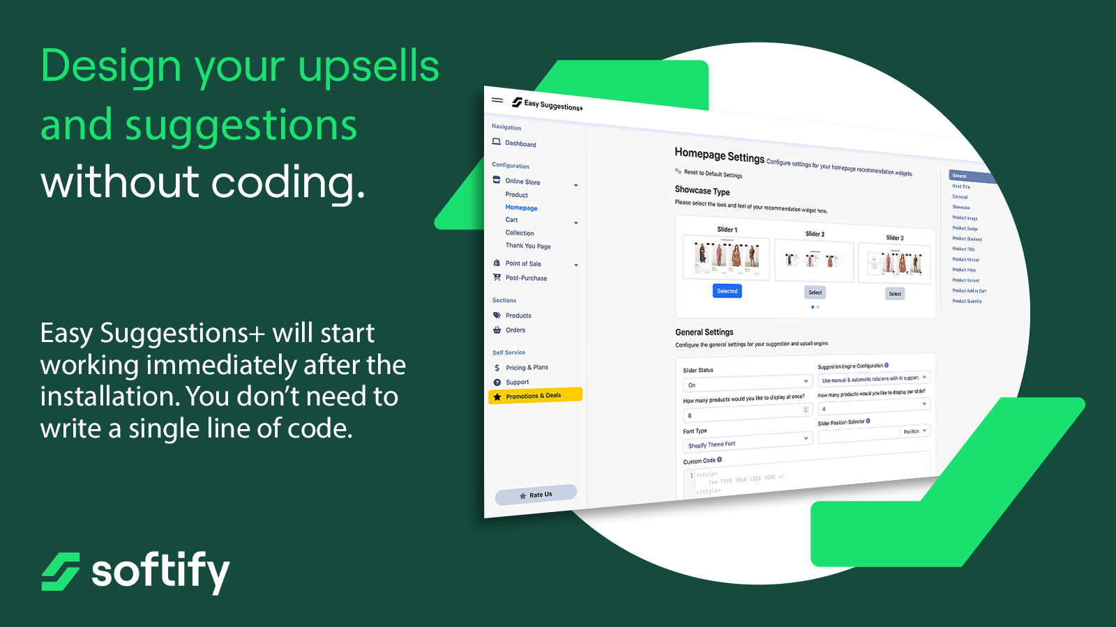 Fifth Screenshot of Easy Upsell+ for Shopify.